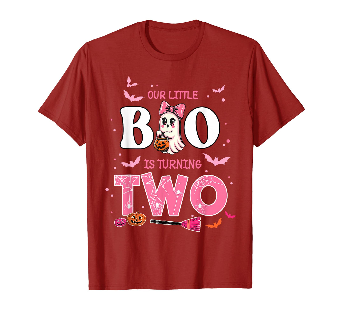 Our Little Boo is Turning Two 2nd Birthday Outfit Girl T-Shirt