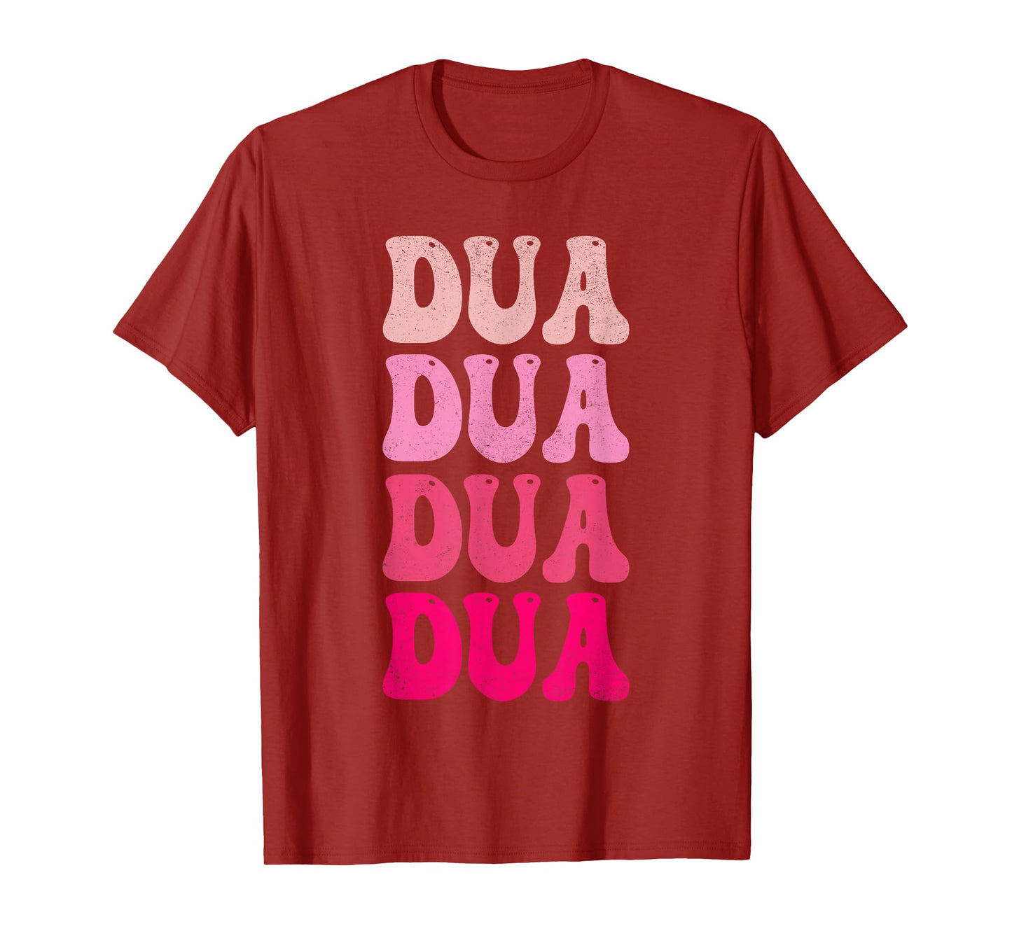 Vintage Retro Dua Personalized Name I Love Dua Groovy Meme T-Shirt