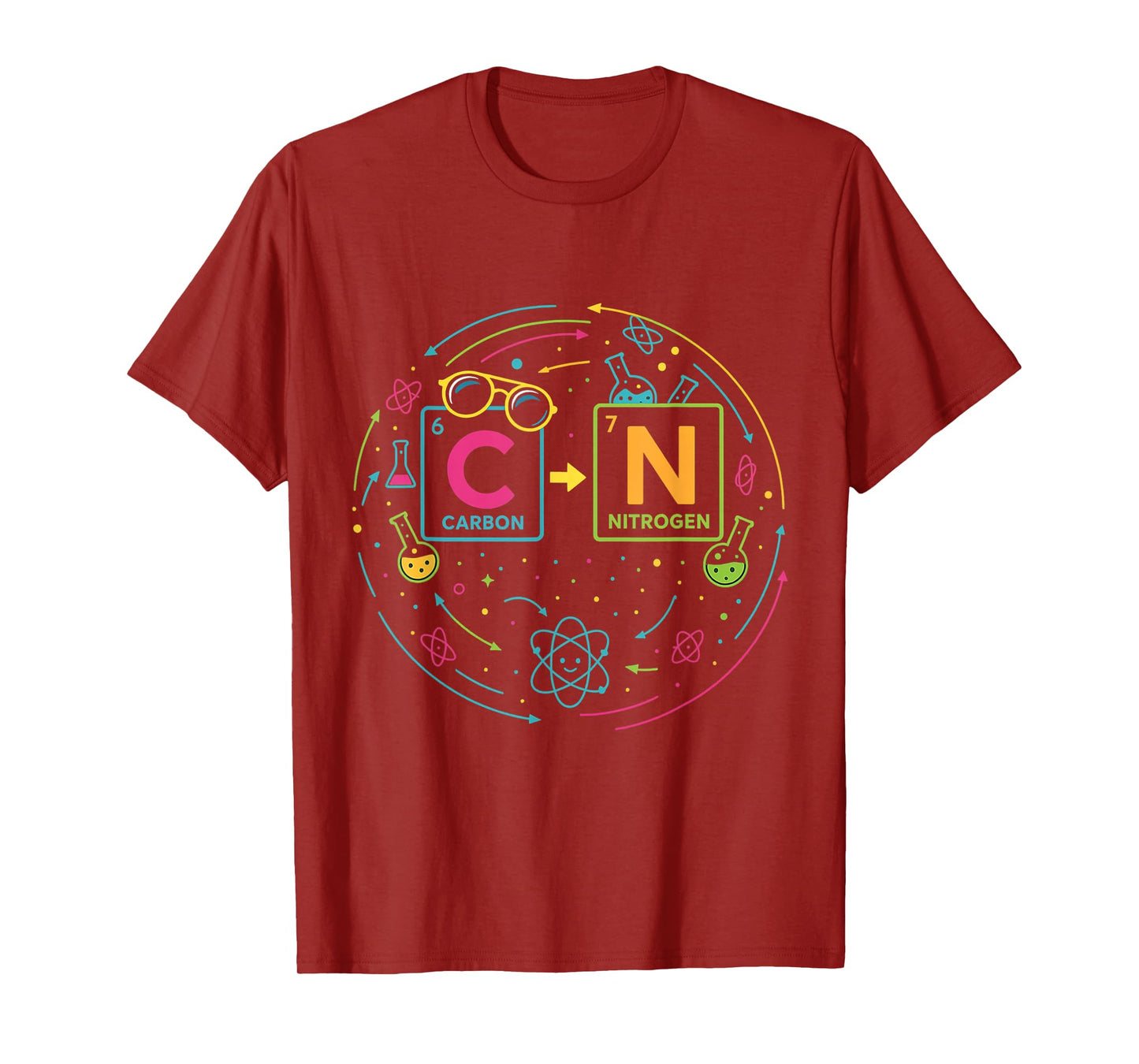 Funny 6 7 Science Chemistry Teacher Periodic Table Meme T-Shirt