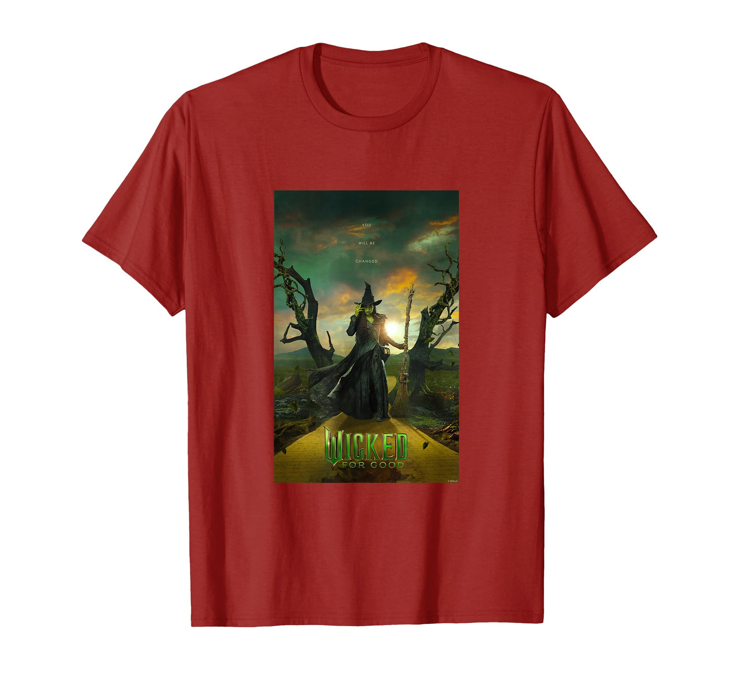 Wicked: for Good Elphaba Yellow Brick Road Poster T-Shirt
