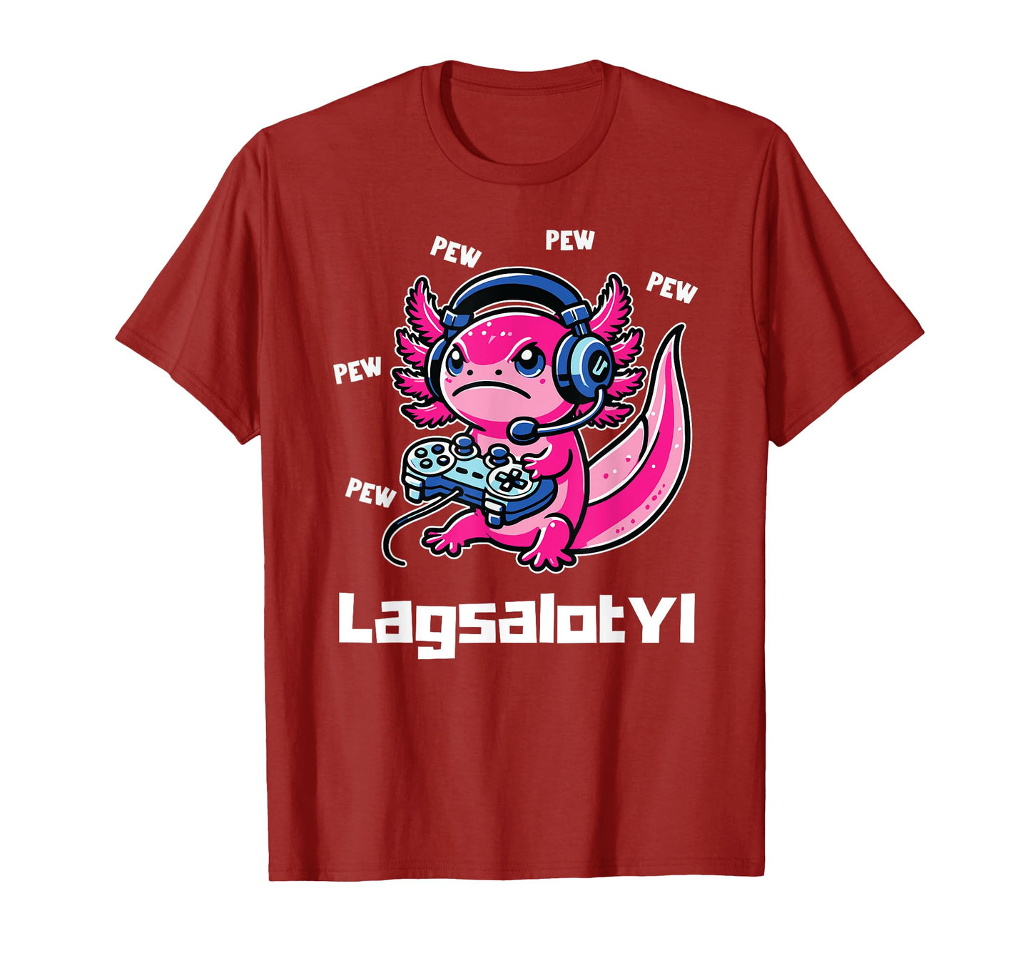Funny Gamer Axolotl Humor Pun Toddler Boy Girl Tee T-Shirt