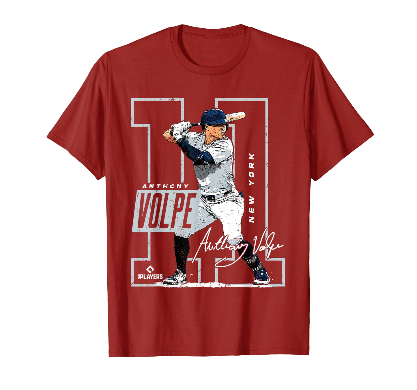 Anthony Volpe | New York Y MLB Baseball Players | MLBAVO202M T-Shirt