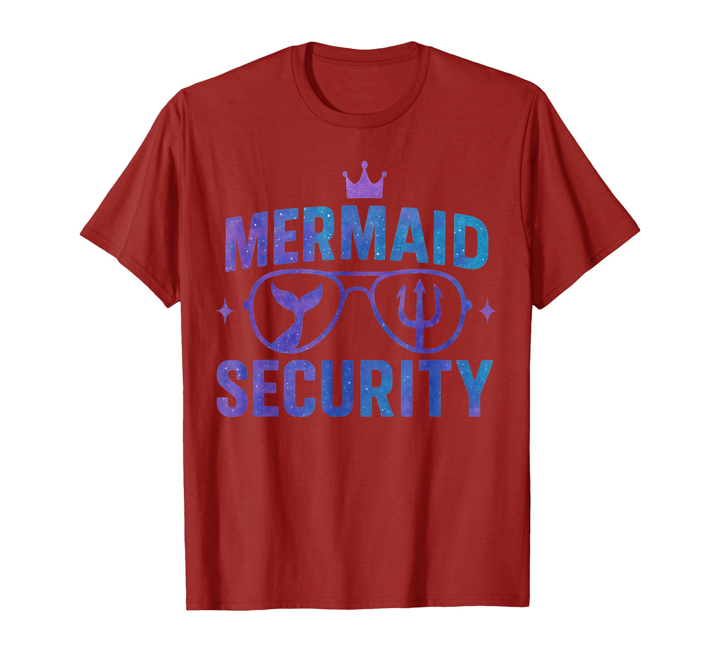 Mermaid Security Funny Bodyguard Sunglasses for Family Squad T-Shirt