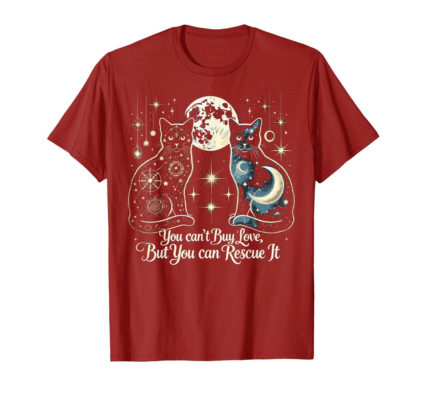 Cat Rescue Sayings for Feral Kitten Animal Rescuer T-Shirt for Men Women