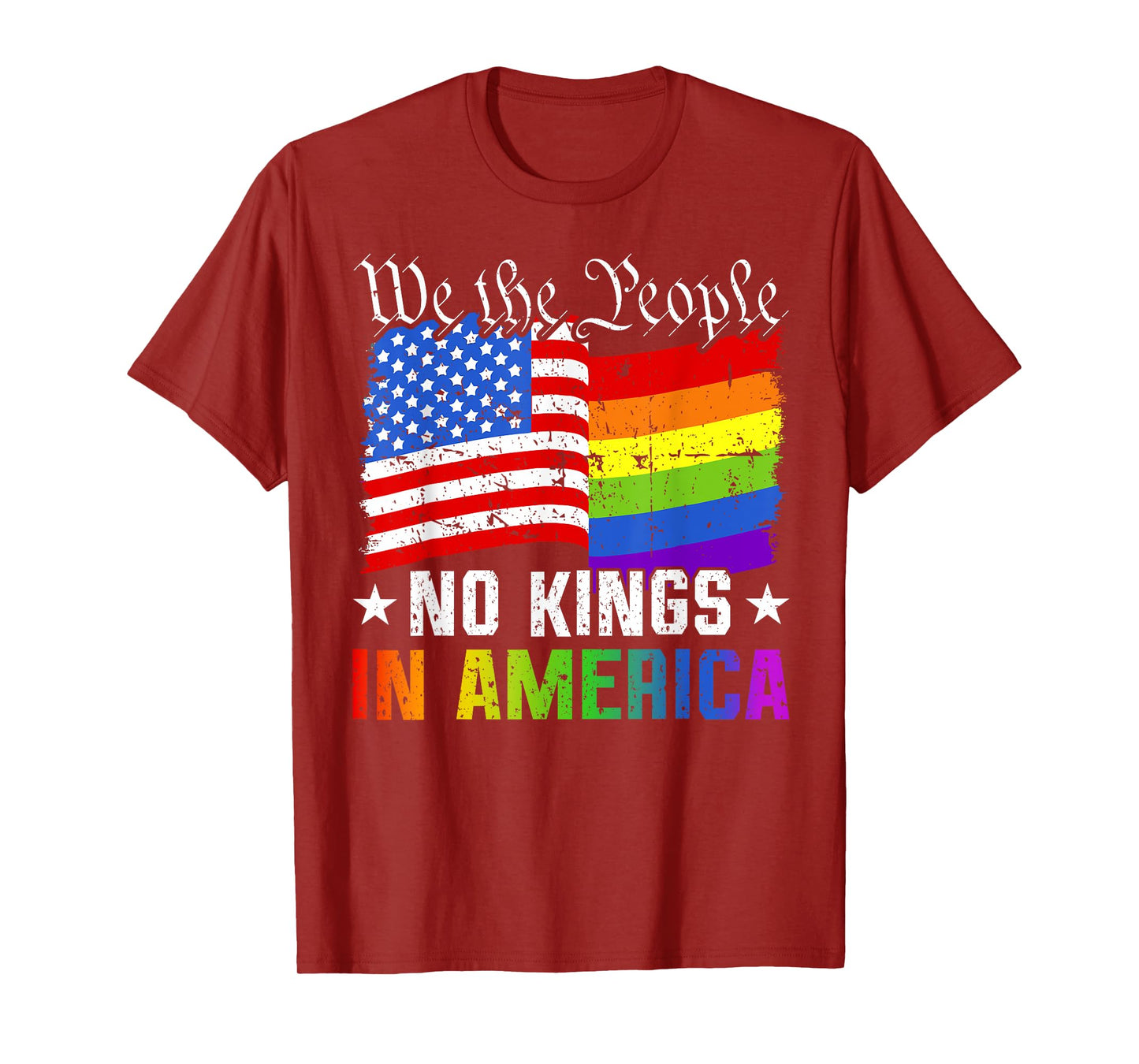 No Kings In America We The People Political Shirt Men Women T-Shirt