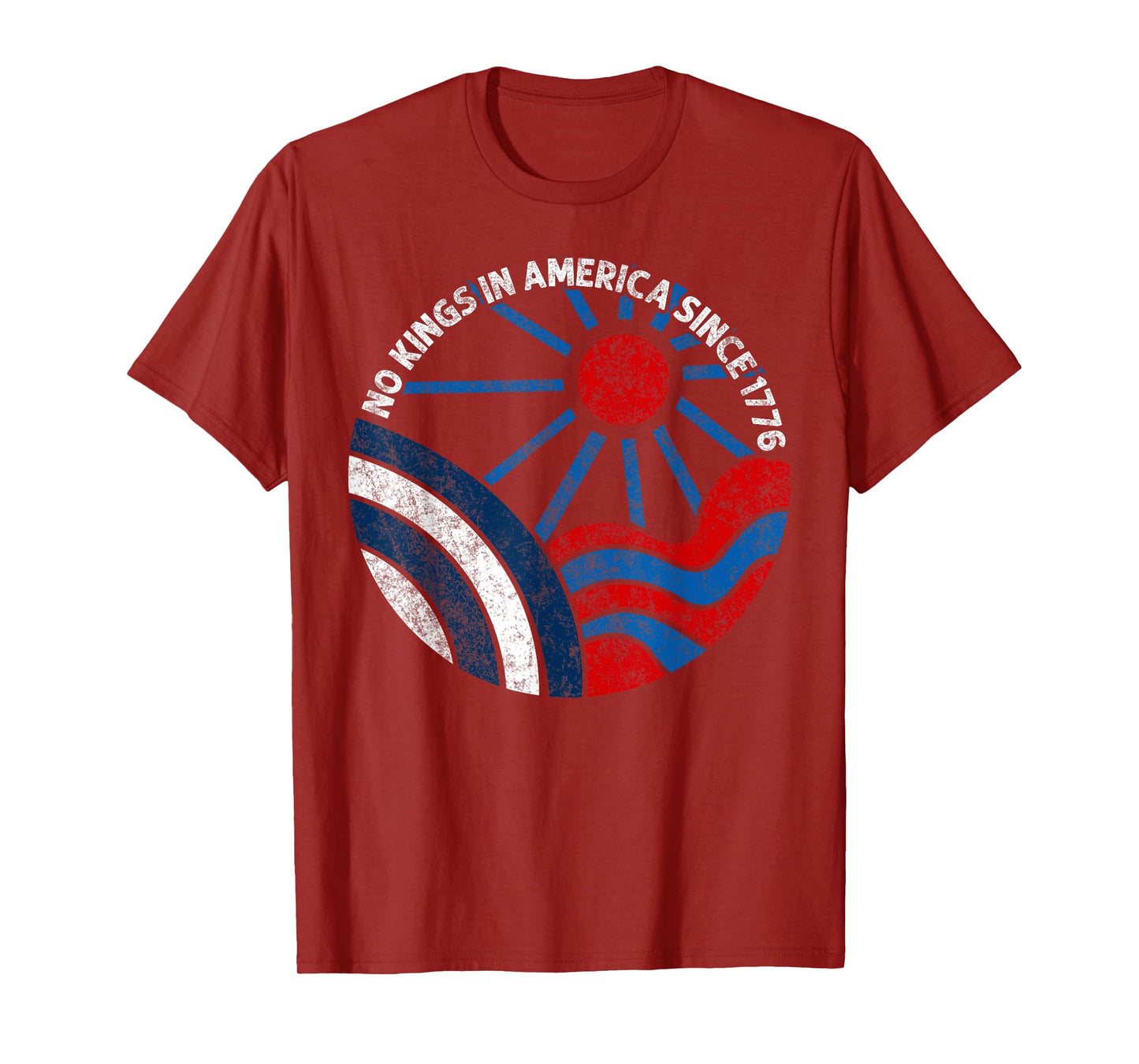 No Kings in America Since 1776 Flag No Kings Day Men Women T-Shirt