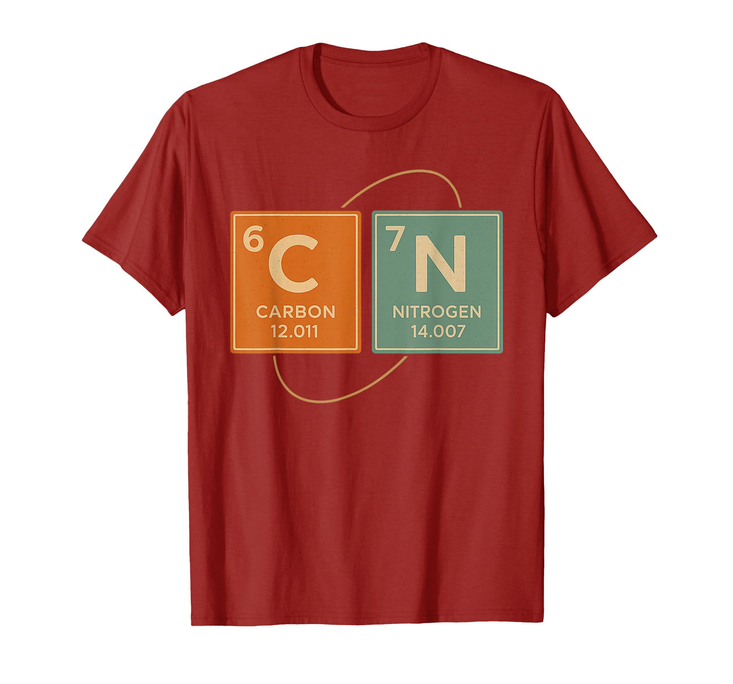 Retro Funny 6 7 Carbon Nitrogen Periodic Design T-Shirt