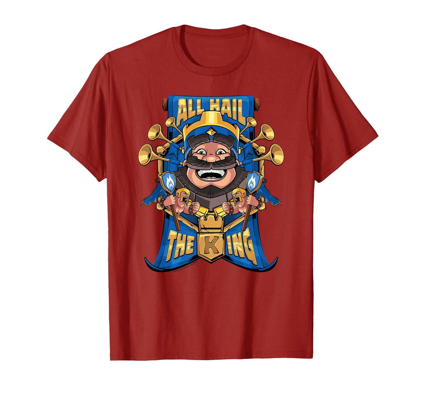 Clash Royale All Hail The King Epic Royal Portrait T-Shirt
