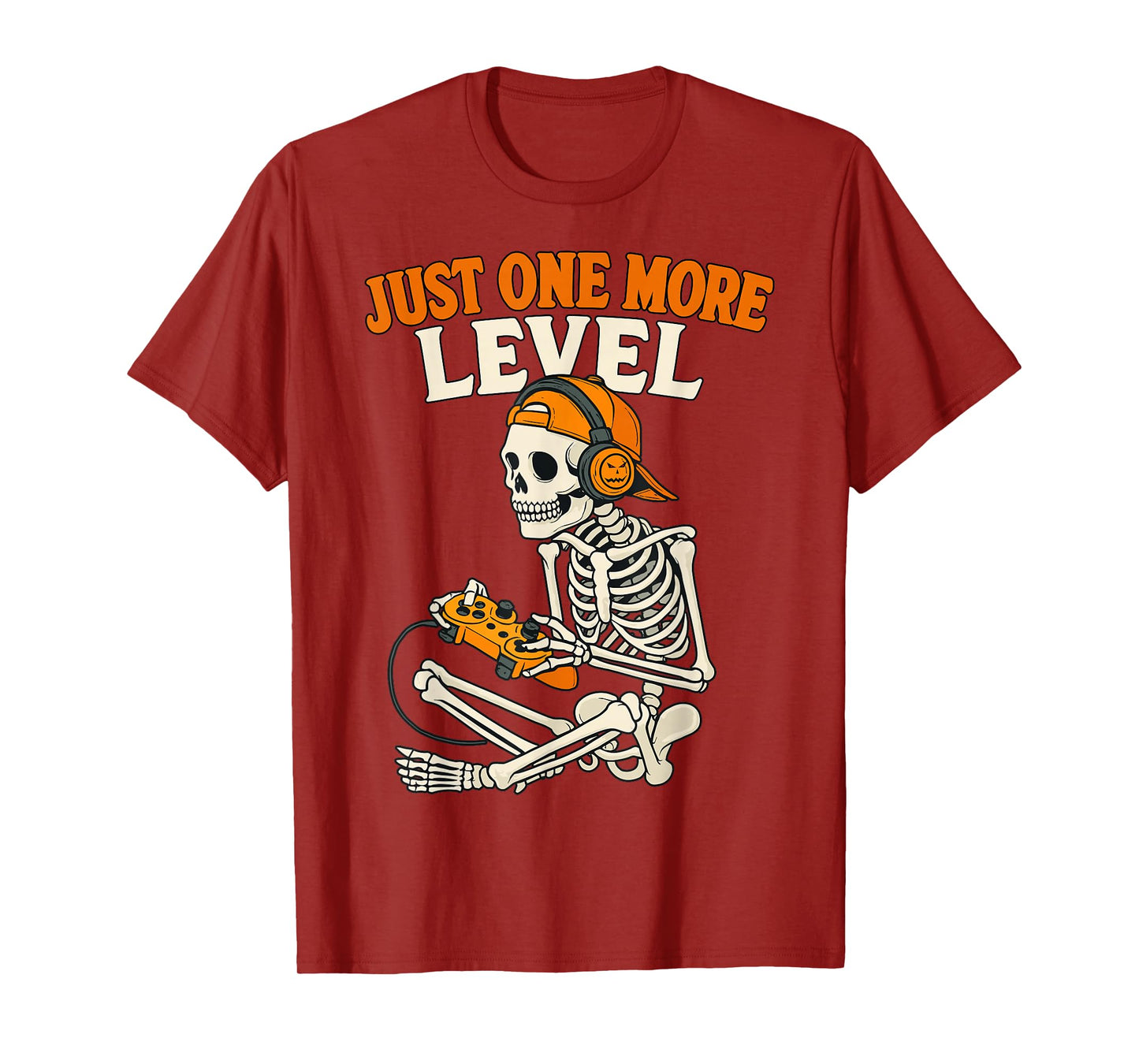 Funny Video Game Halloween Skeleton Gamer Costume Men Boys T-Shirt