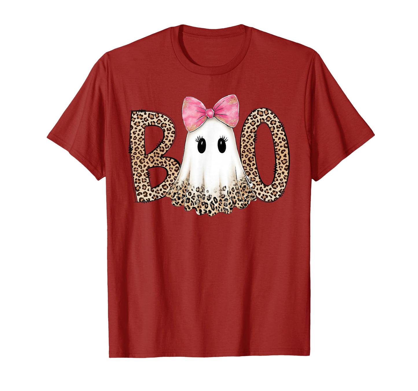 Preppy Boo Halloween Lace Ghost Coquette Bow Spooky Season T-Shirt