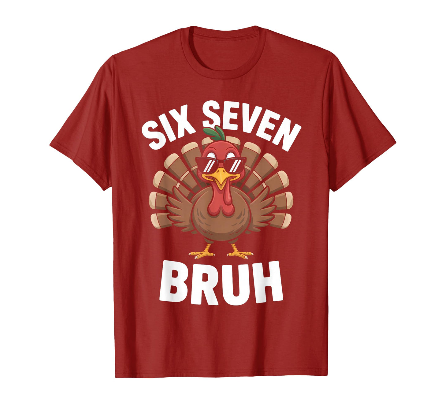 67 Thanksgiving Funny Six Seven Meme Turkey Kids Boys Bruh T-Shirt