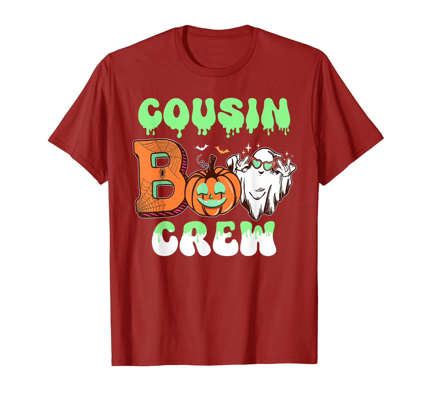 Cousin Boo Crew Halloween Ghost Pumpkin T-Shirt