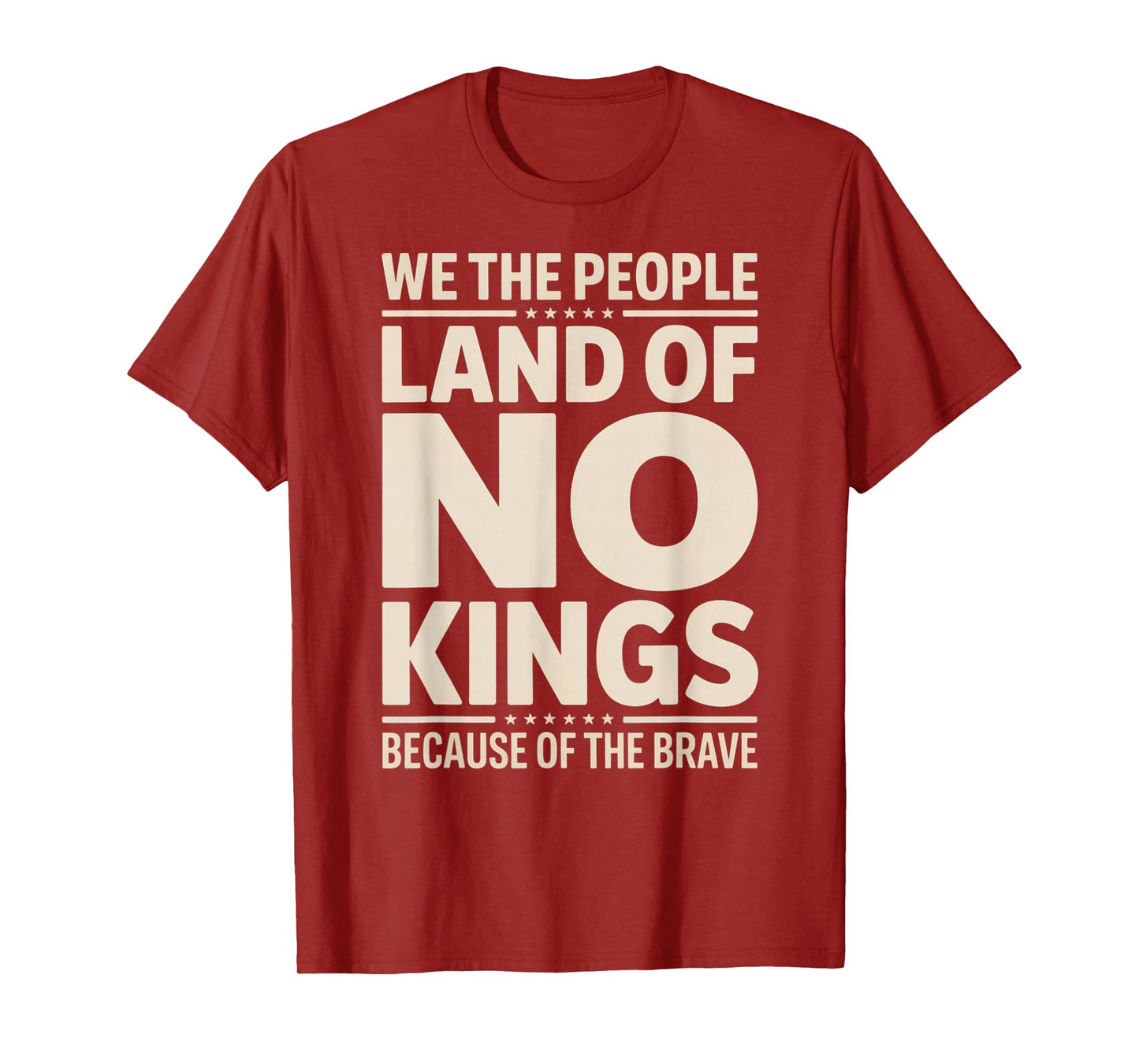 America Vintage No Kings Day Because of The Brave T-Shirt