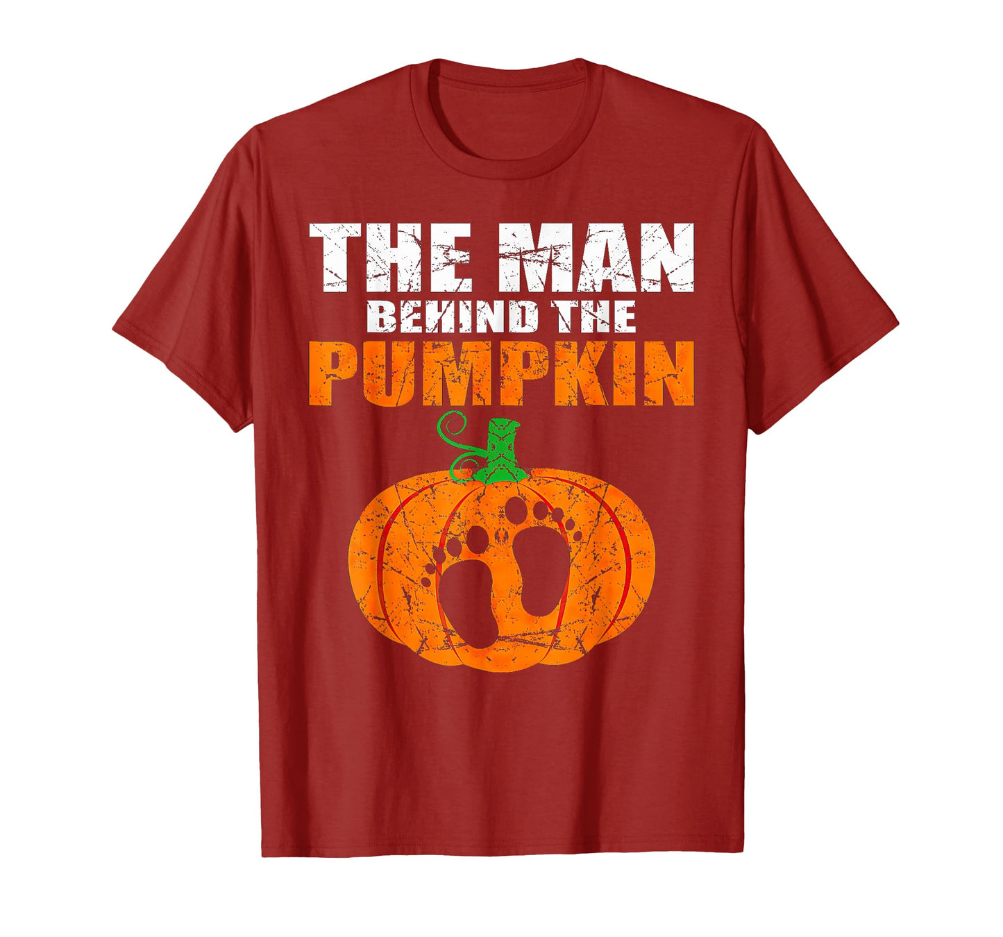 Pregnant Halloween The Man Behind The Pumpkin T-Shirt