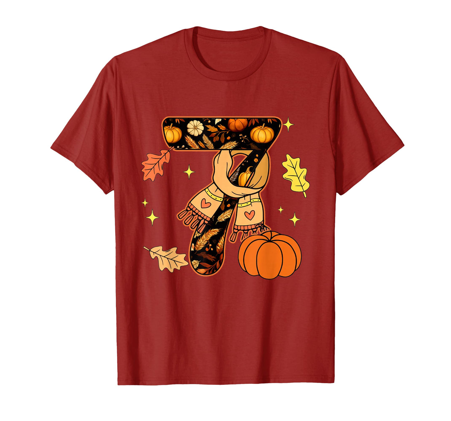 Number 7 Fun Meme Saying 6 7 Six Seven Thanksgiving Costume T-Shirt