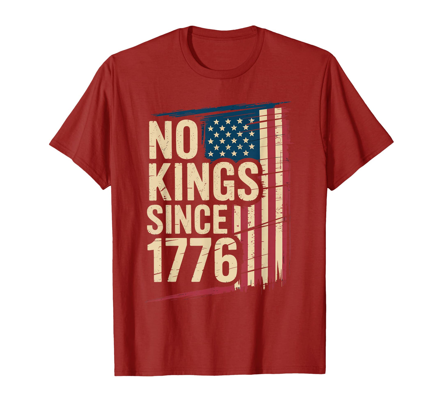Vintage USA No Kings in America Since 1776 Freedom Liberty T-Shirt