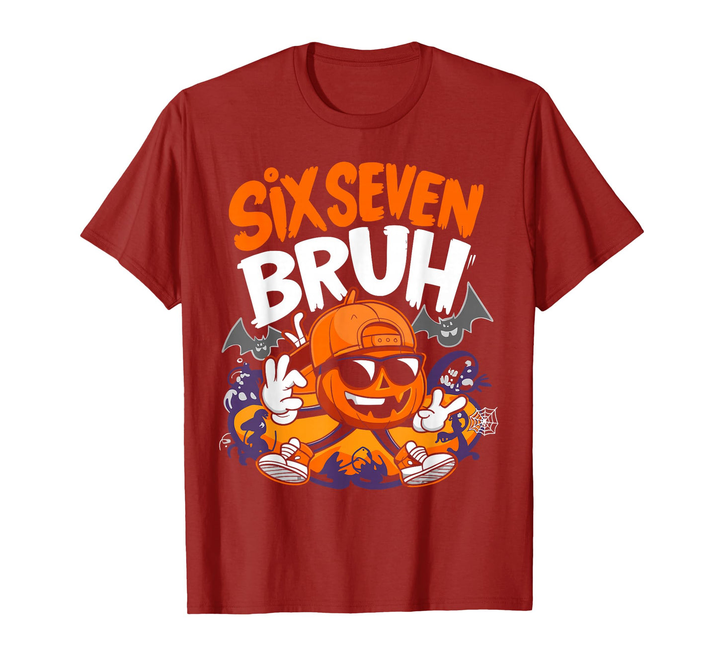 Haunted by 67 Funny Six Seven Meme Spooky Ghost Halloween T-Shirt