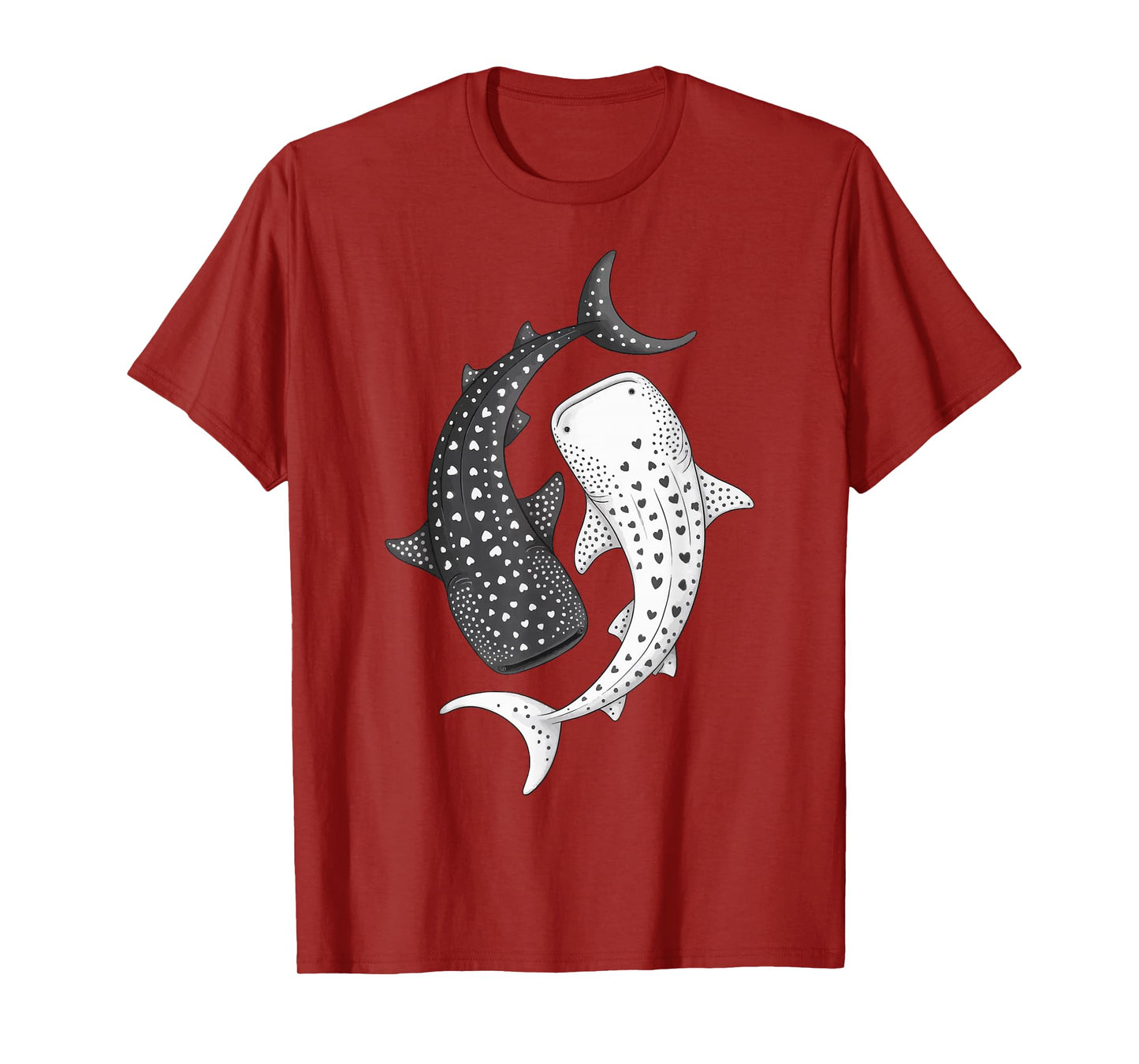 Whale Shark Yin Yang Marine Biology T-Shirt