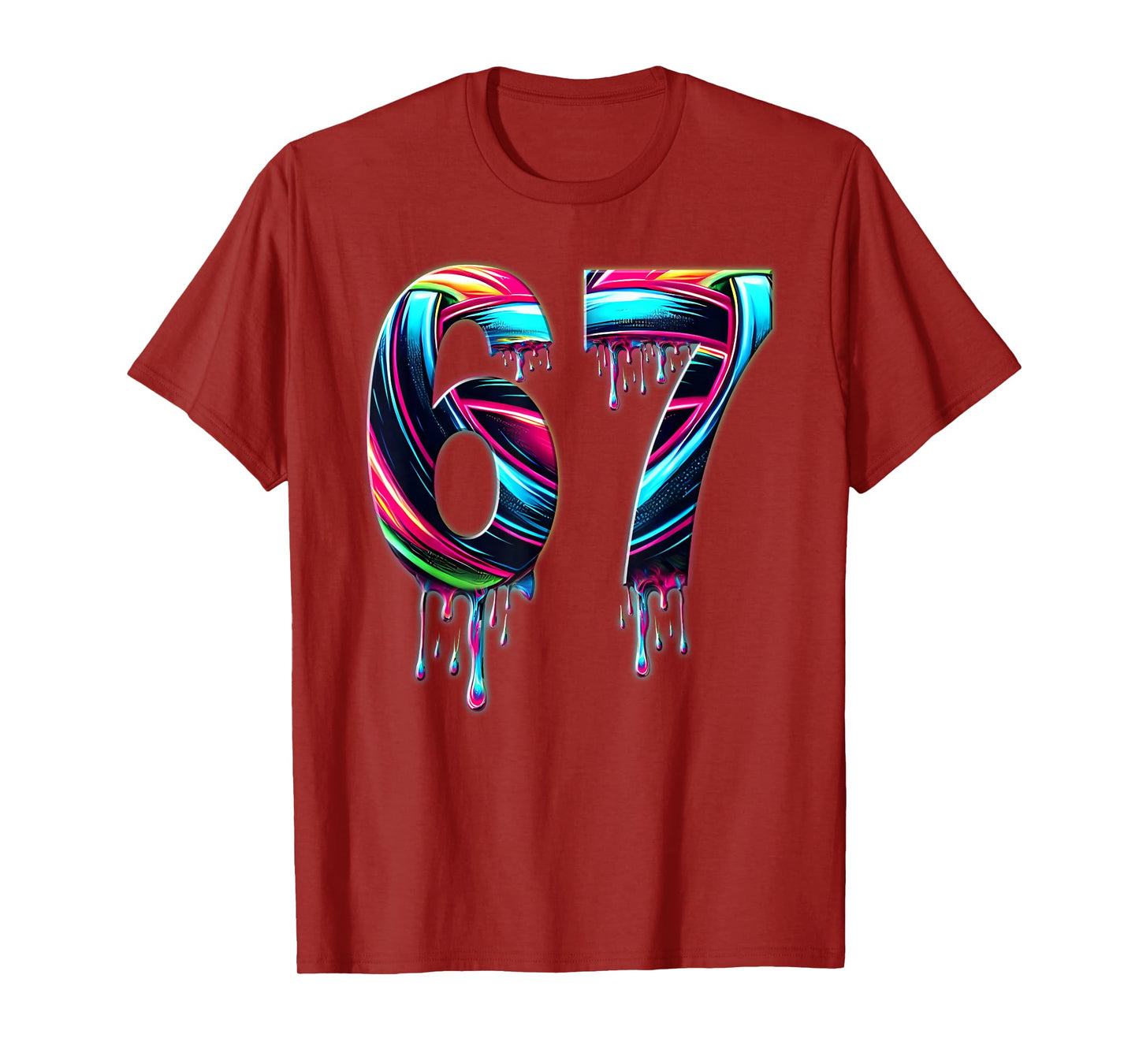 67 Six Seven 6 7 Meme Design Funny 6 7 T-Shirt