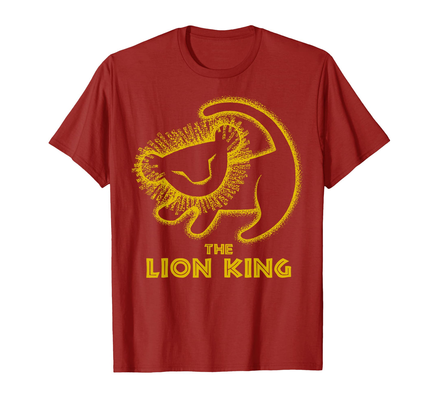 Disney The Lion King Simba Cave Painting Movie Title Logo T-Shirt