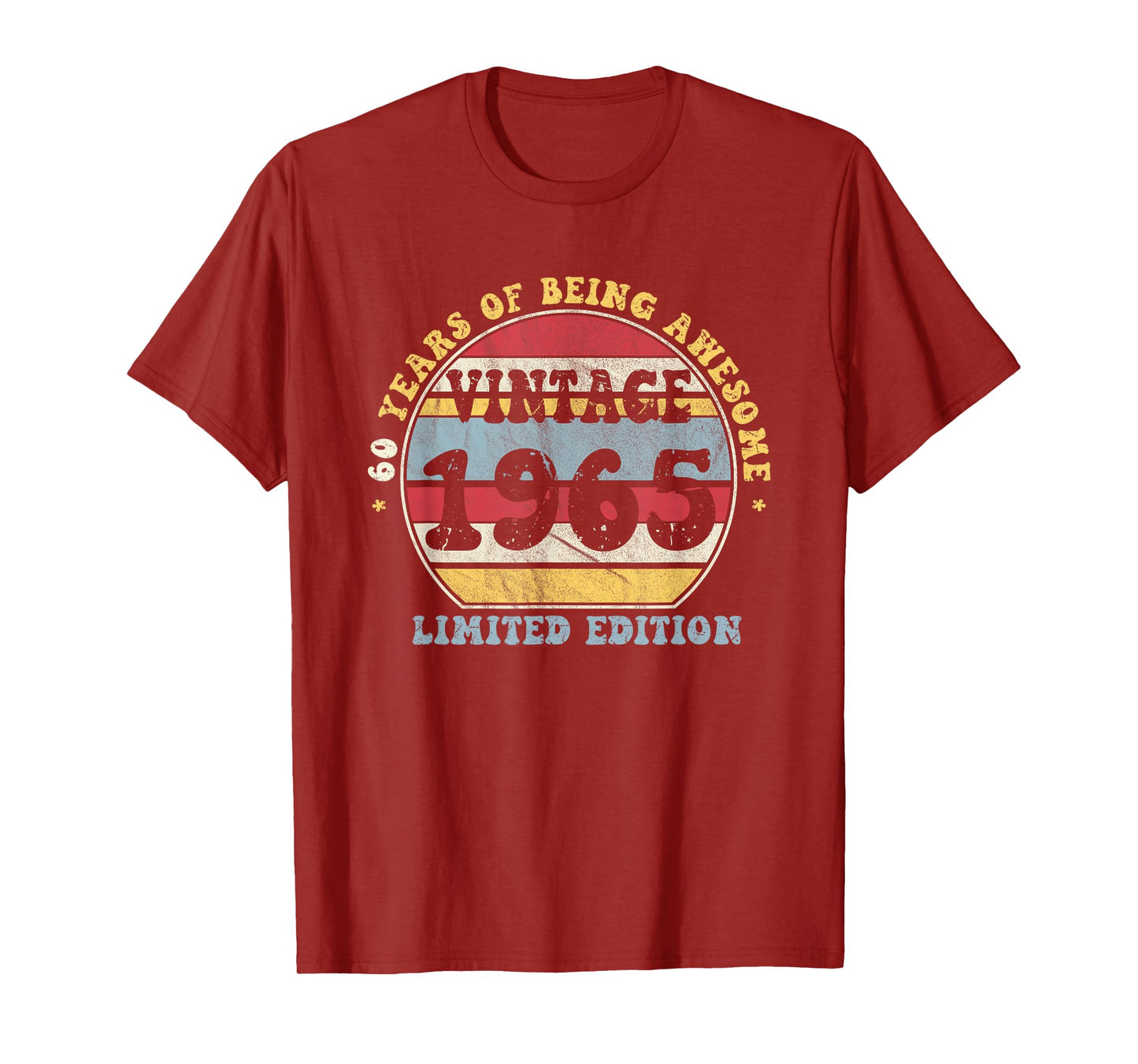 Est 1965 Limited Edition 60-Year-Old Vintage 60th Birthday T-Shirt