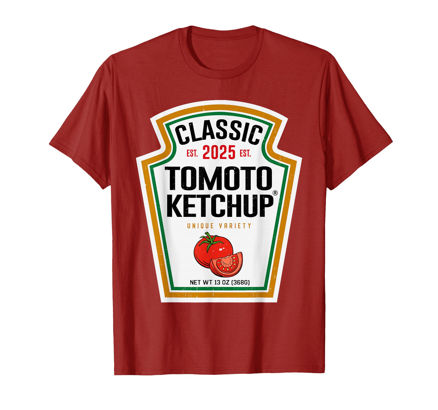 Tomato Ketchup Condiment DIY Halloween Costume Matching T-Shirt