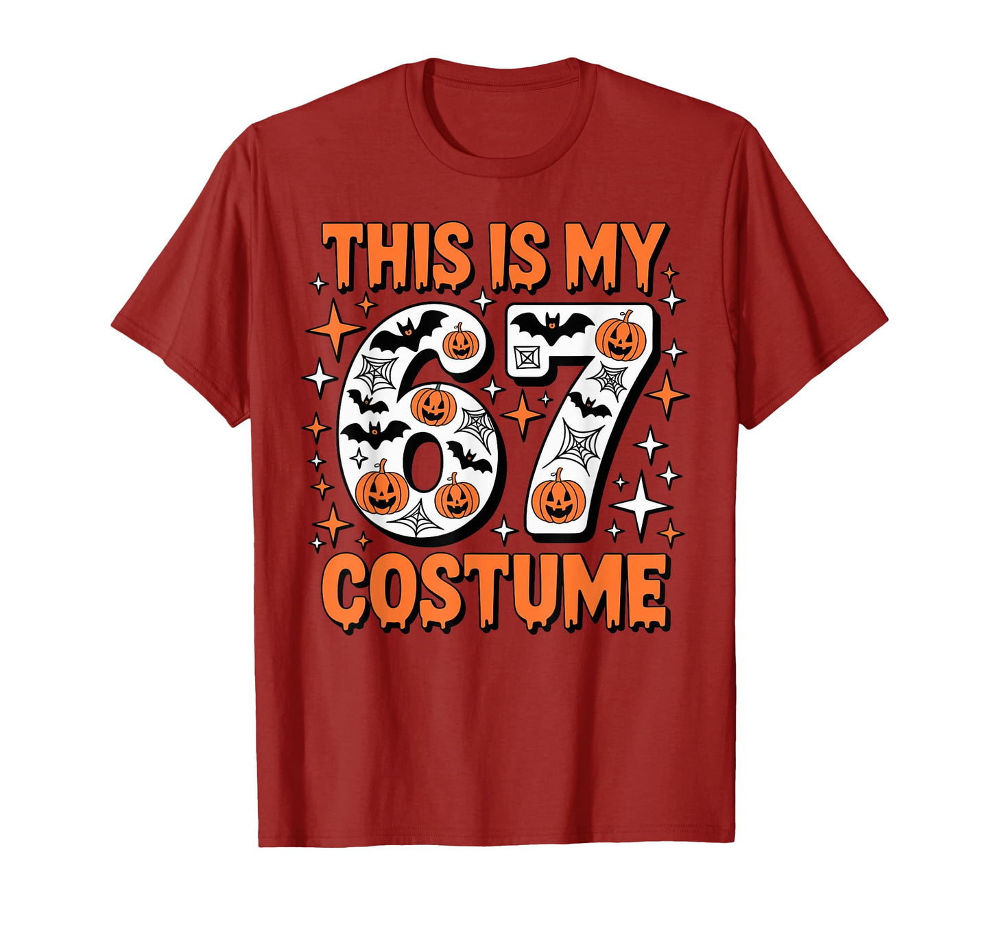 This is My 67 Costume 6 7 Meme Gen Alpha Halloween Six Seven T-Shirt
