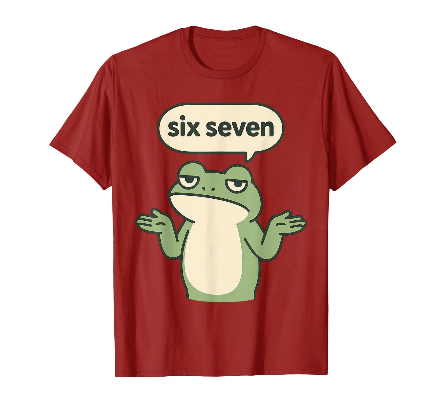 Funny 6-7 Frog Meme Brainrot Gaming Kids Humor T-Shirt
