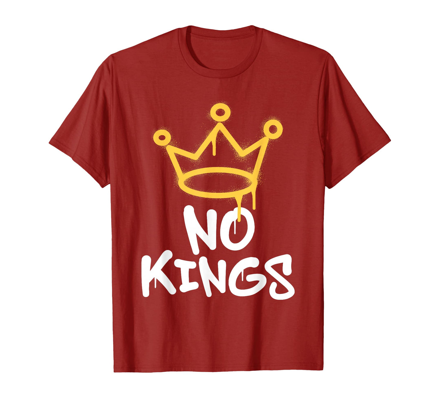 No Kings Day 2025 Protest Sign Grunge Nope Men Women Kids T-Shirt