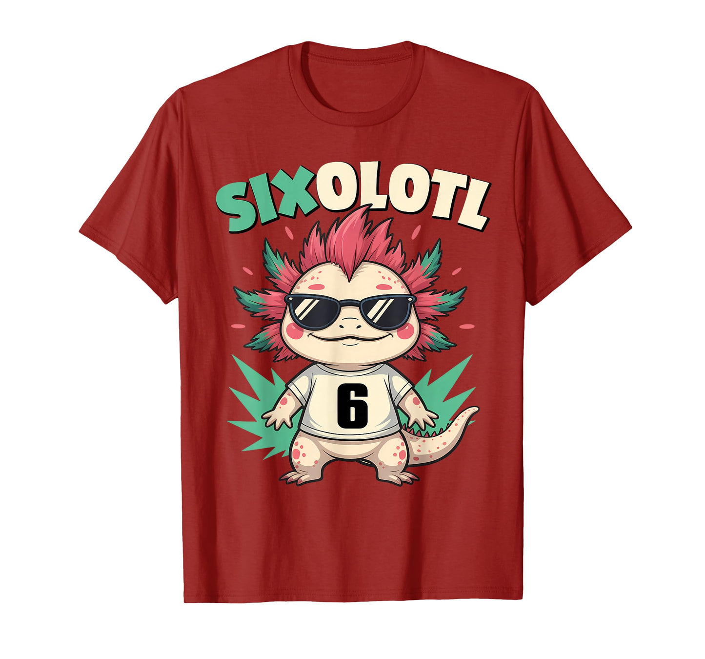 Sixolotl – Funny Axolotl Halloween Number 6 Costume T-Shirt