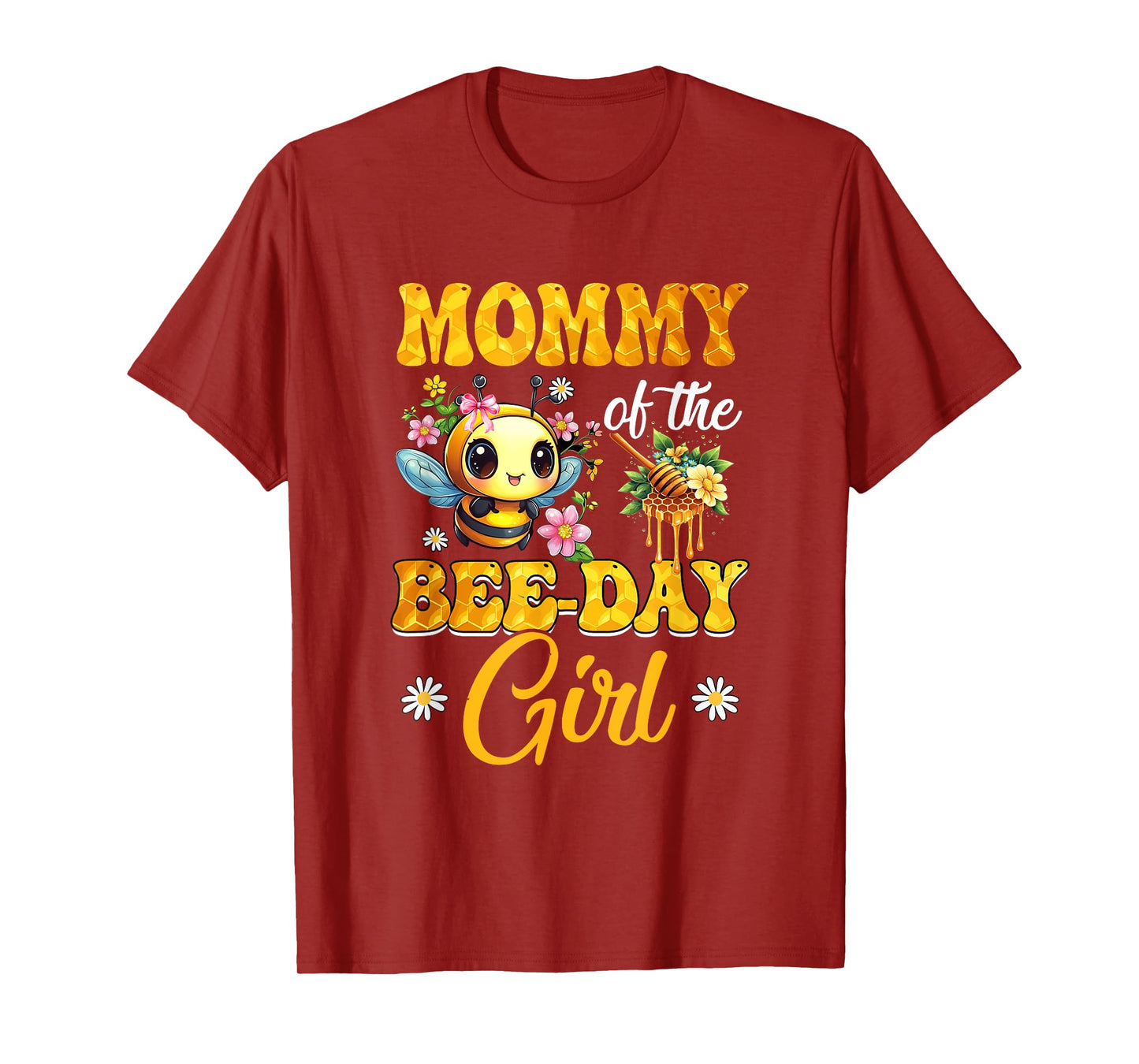 Mommy Of The Birthday Girl Bee Family Birthday Party T-Shirt
