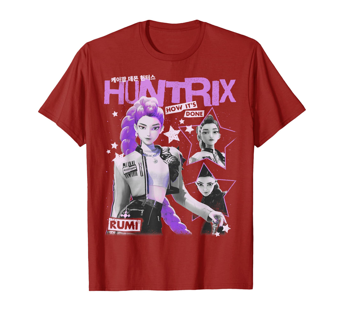 Kpop Demon Hunters Halloween Rumi Vintage Y2K Style Poster T-Shirt