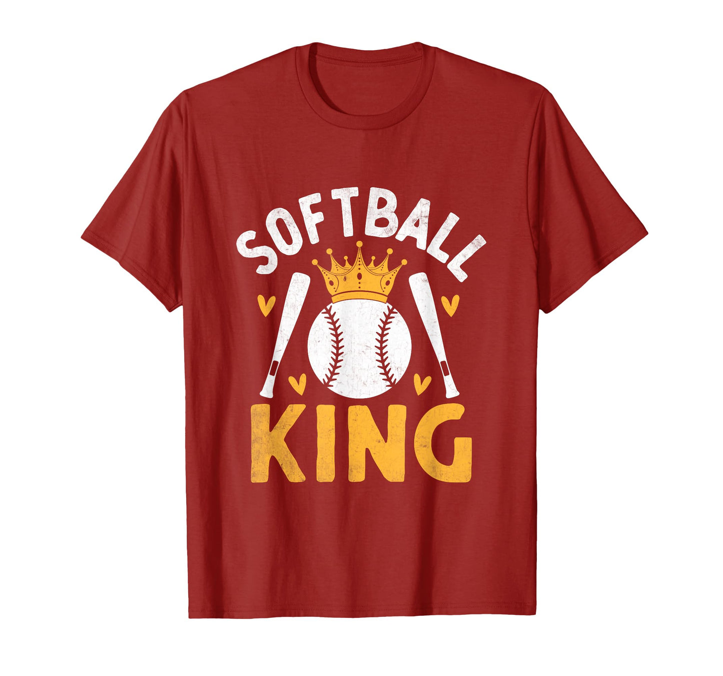 Softball King Catcher Pitcher Softballer T-Shirt