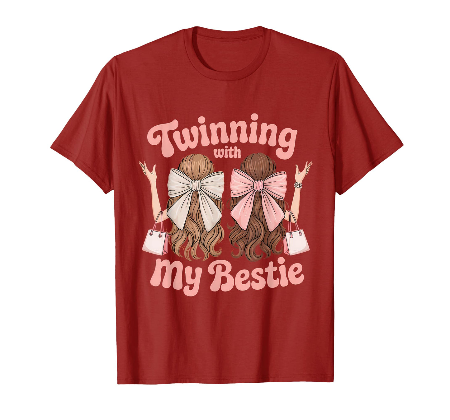Twinning With My Bestie Twins Friends Twin Matching T-Shirt