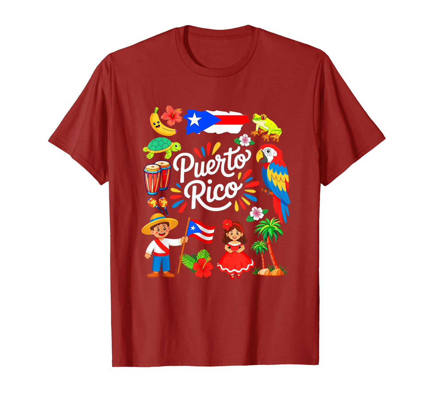 Puerto Rican Culture Outfit Idea Puerto Rico Flag Traveling T-Shirt