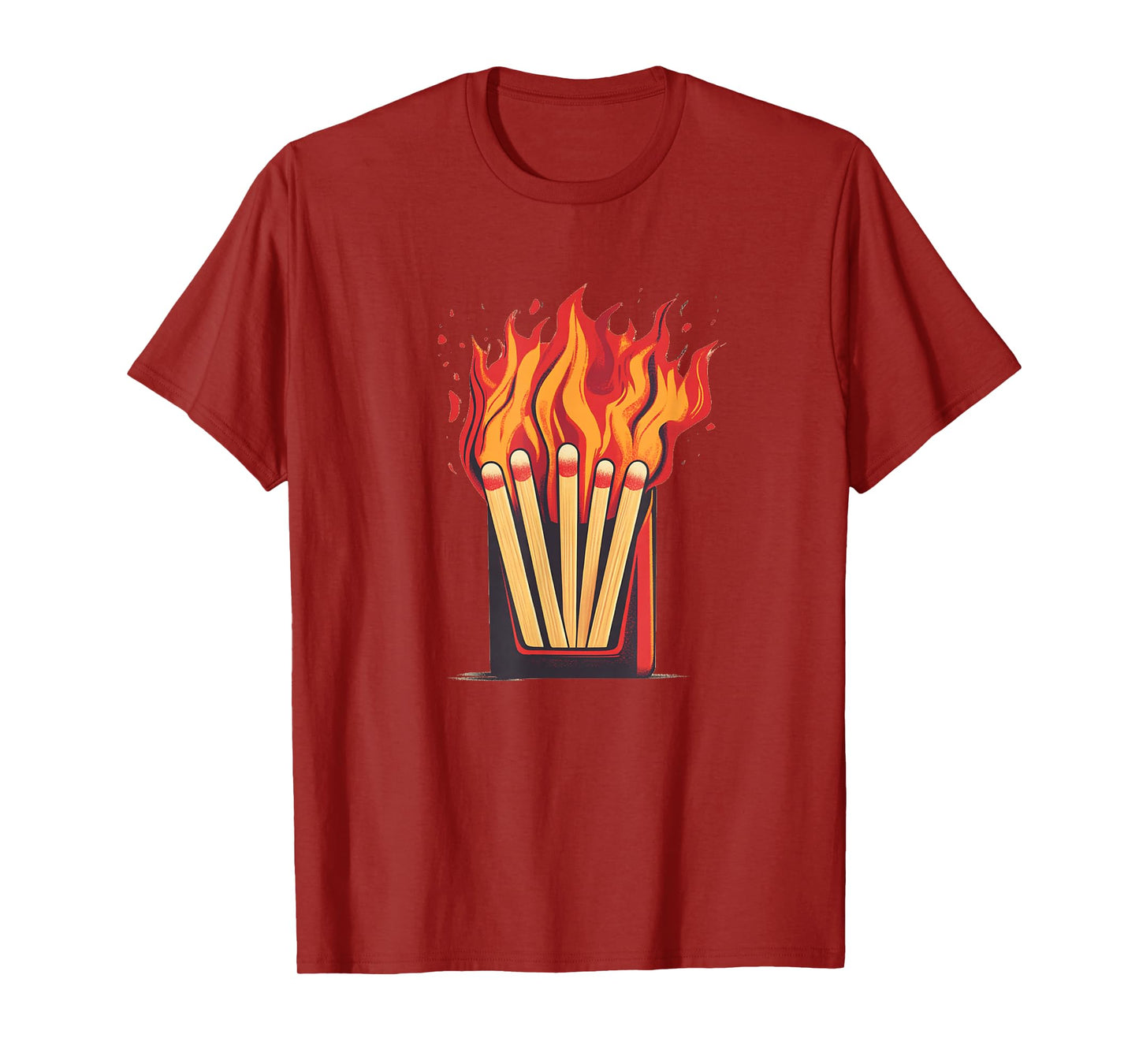 Flames and Lighter Costume for funny Matchbook Lovers T-Shirt