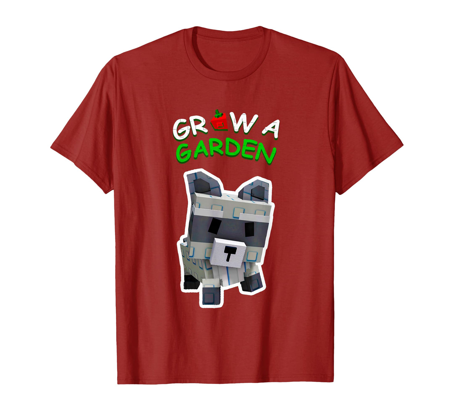 Grow a Garden Raccoon Pet Animal Gamer Fan T-Shirt