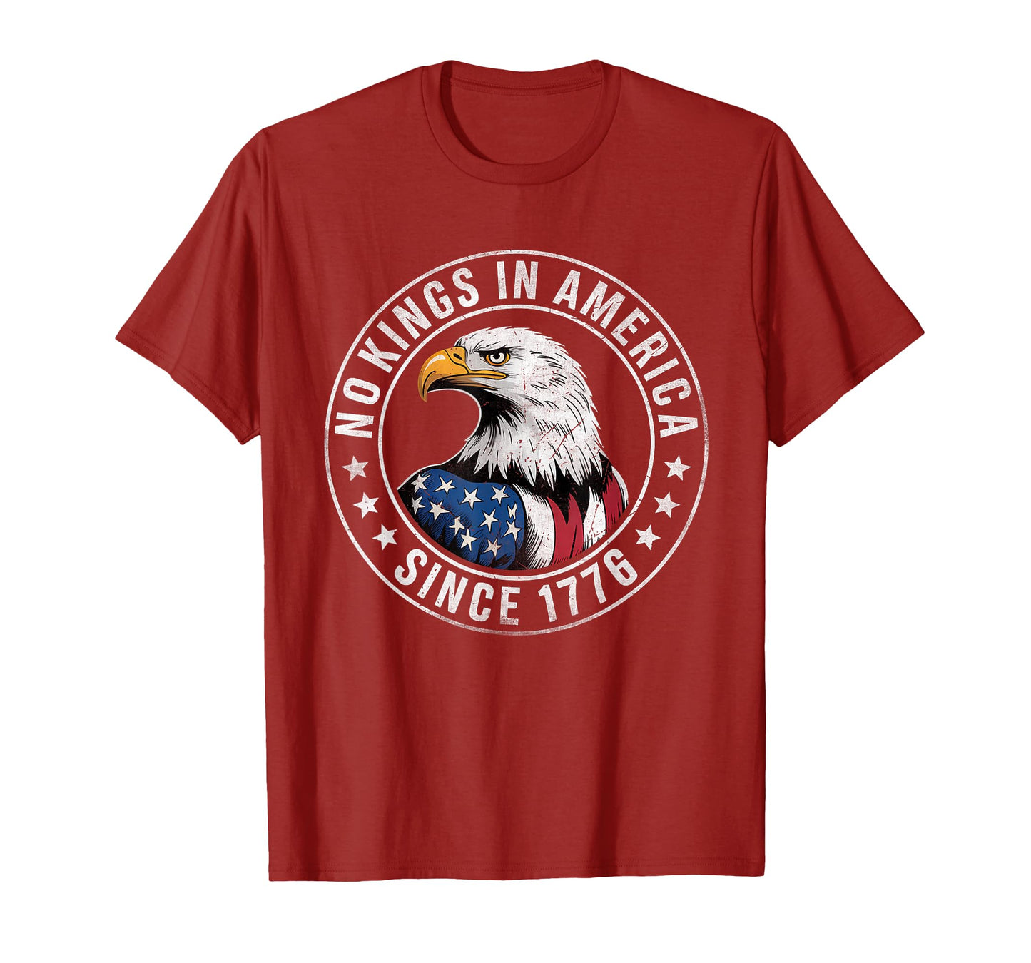 No Kings In America Patriotic Pro-Democracy Protest June 14 T-Shirt