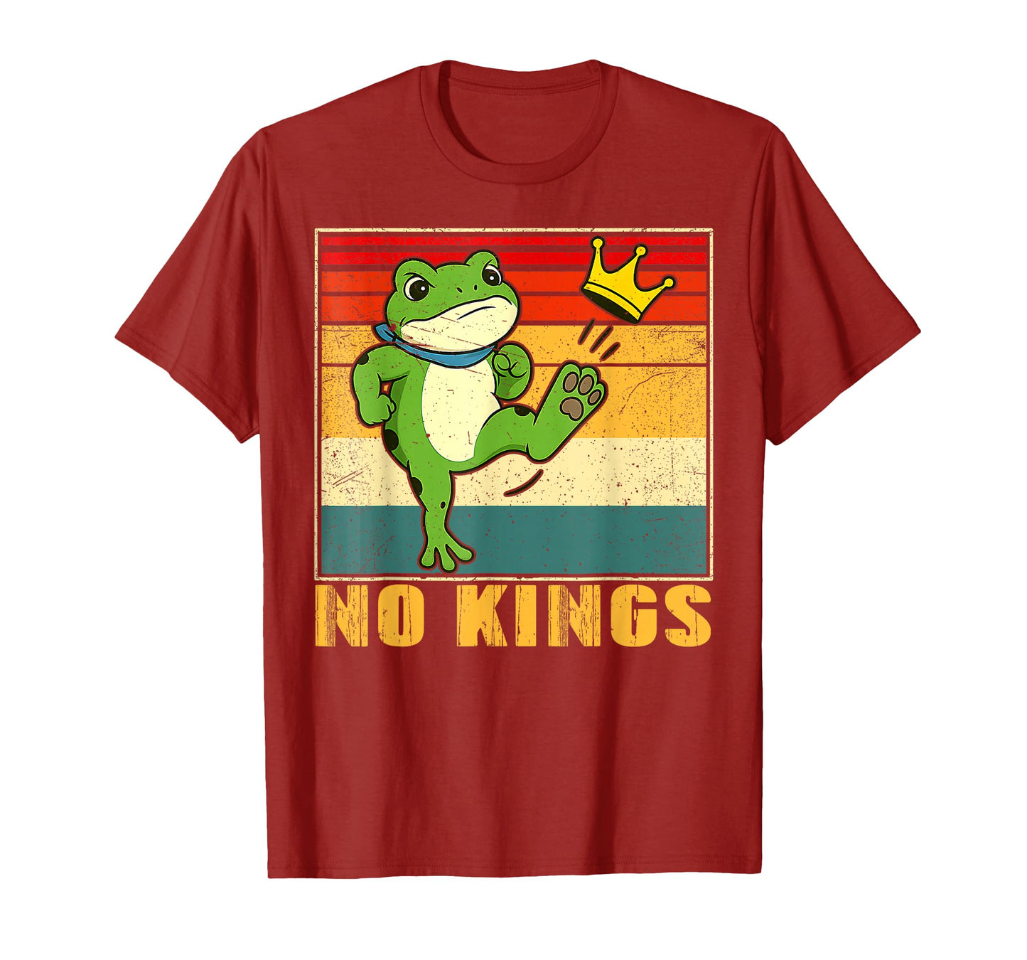 No Kings Veterans Shirts Men Patriotic America Flag No Kings T-Shirt