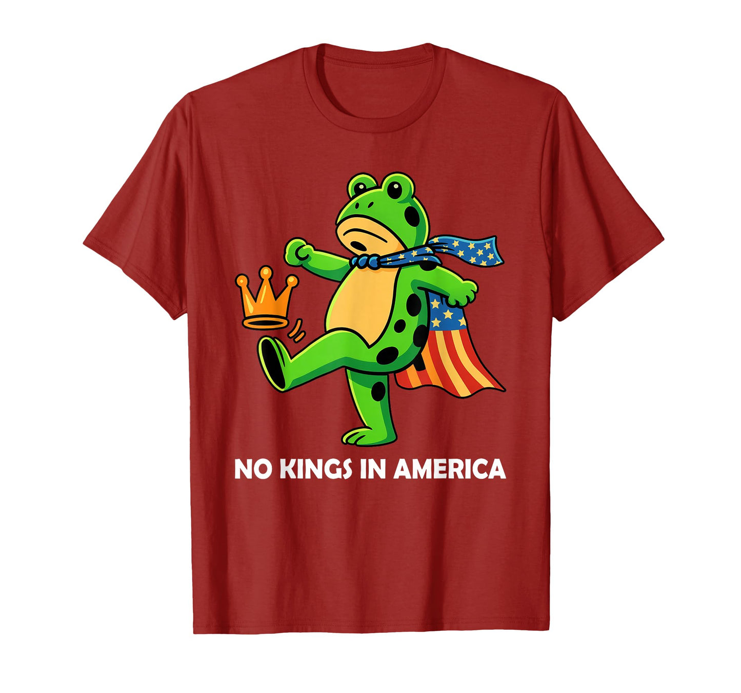 Frog No Kings in America We The People Political T-Shirt