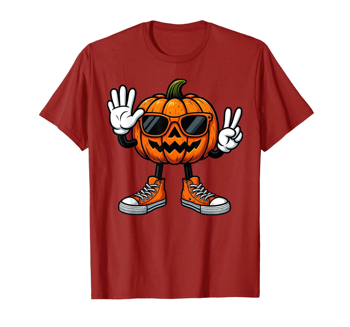67 Halloween Pumpkin Funny Brainrot Meme Kids Six Seven Boys T-Shirt