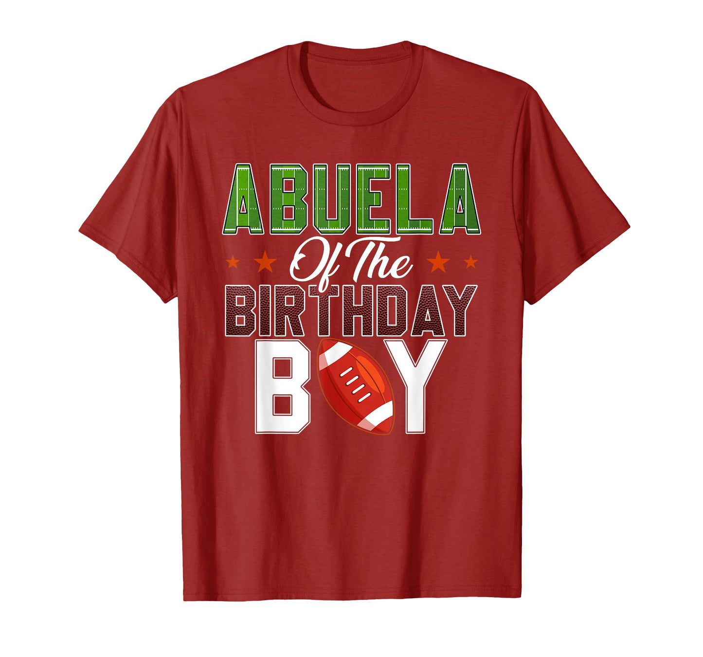 Abuela of The Birthday Boy Football Party Family Matching T-Shirt