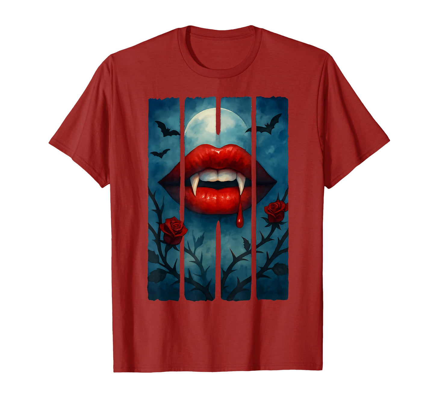 Vampire Lips Halloween Women T-Shirt