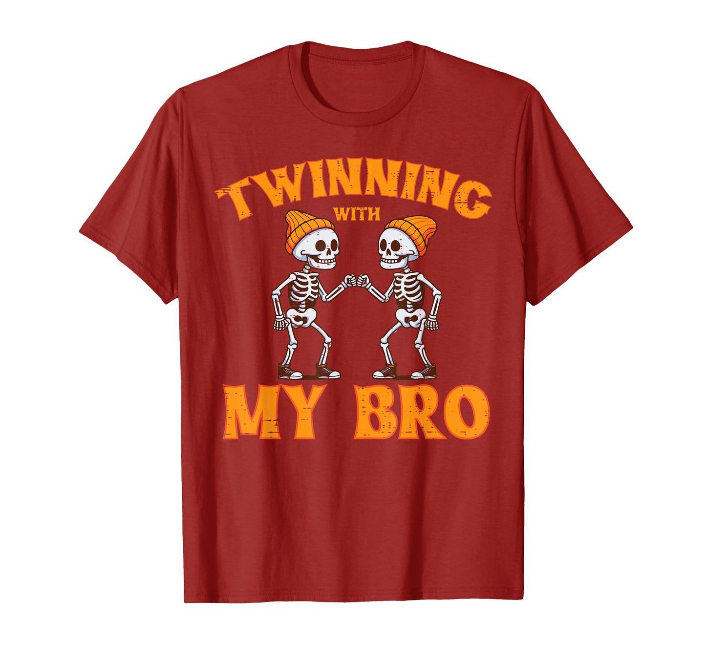 Twinning With My Bro Twin Brothers Halloween Kids Boys T-Shirt