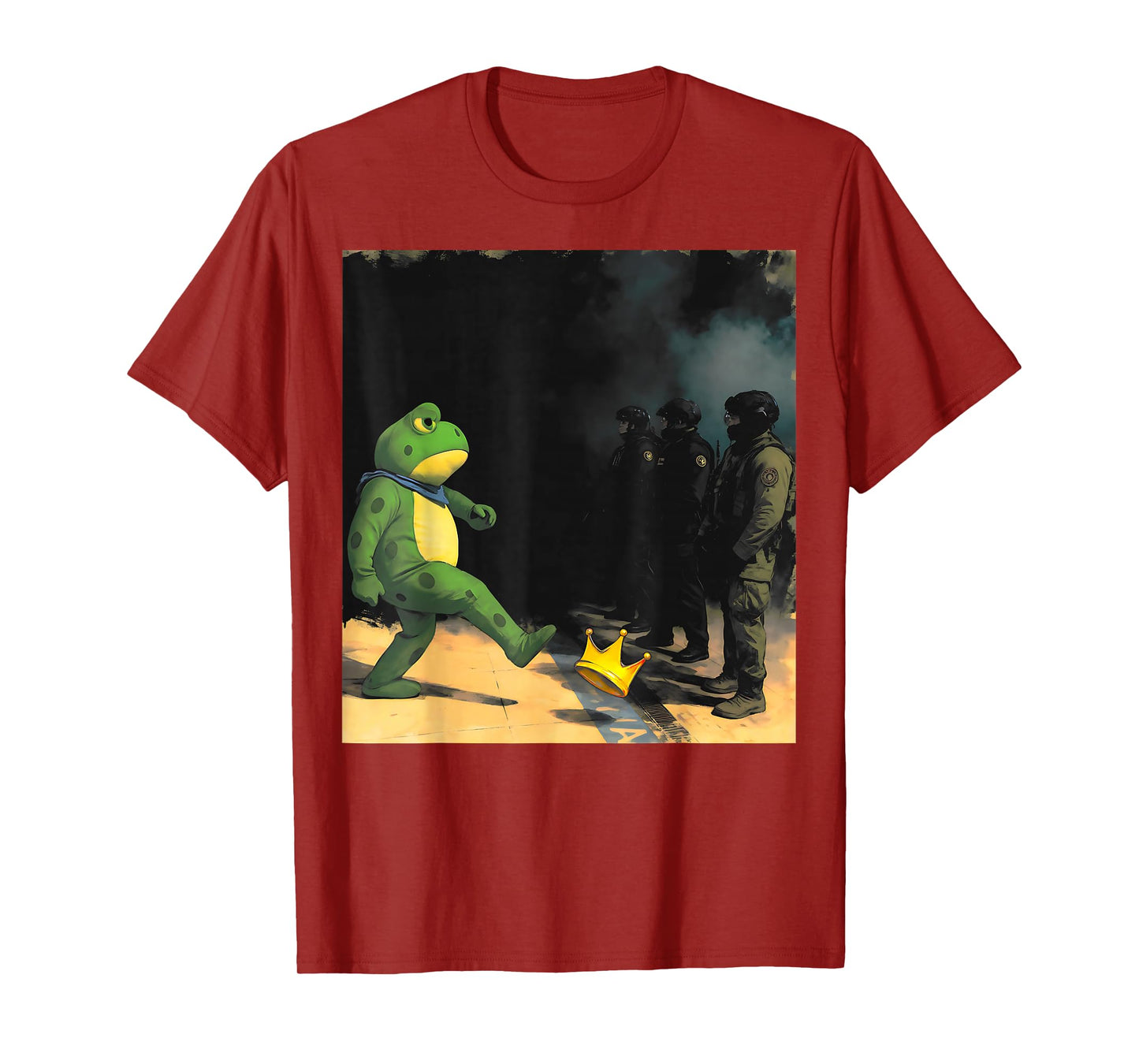 No Kings Patriotic Men Women Liberty Frog Protest T-Shirt
