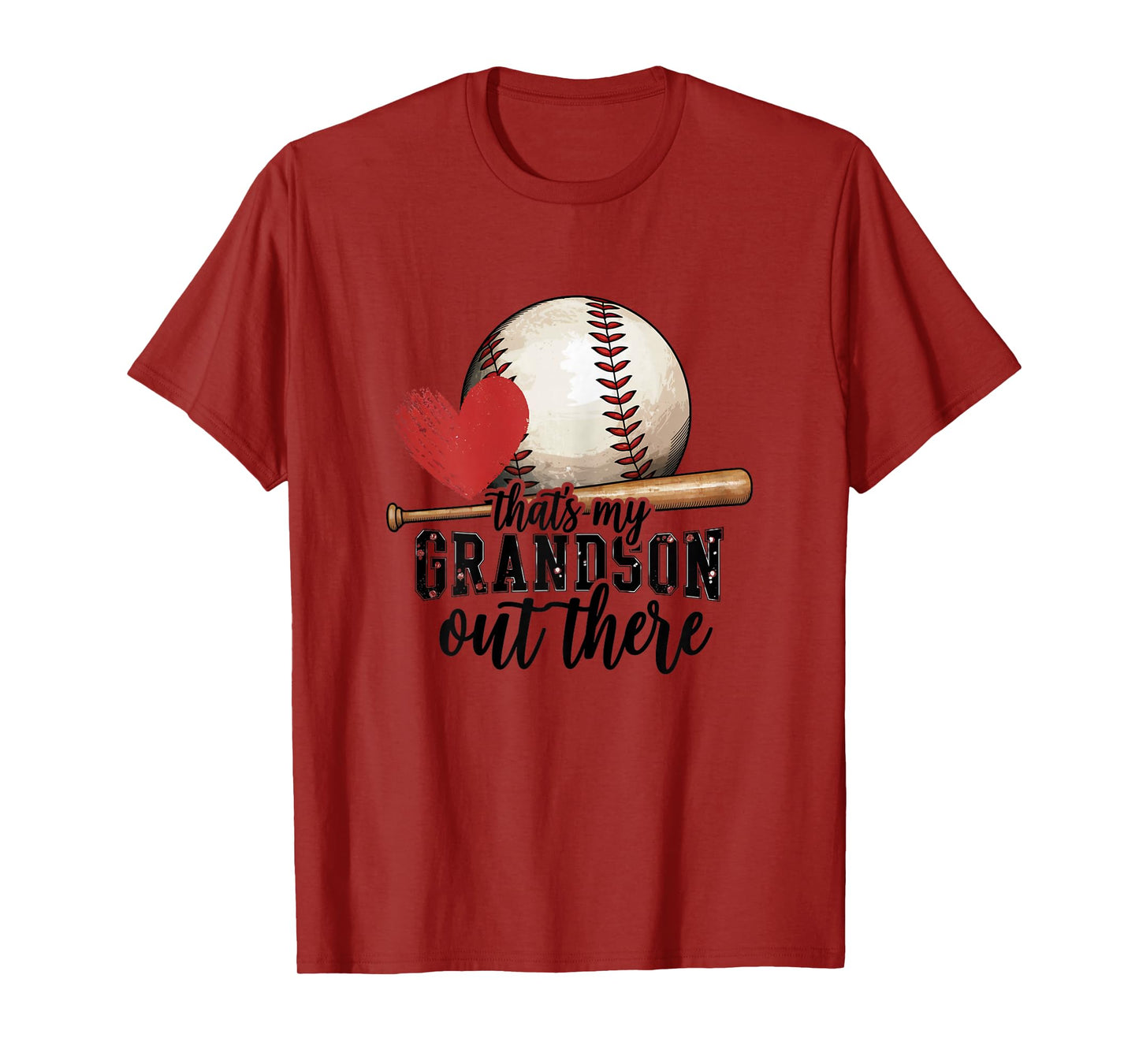 That'S My Grandson Out There Baseball Grandma Mothers Day T-Shirt