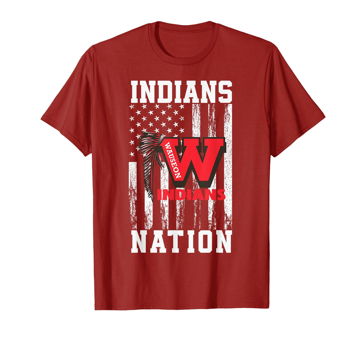 Wauseon Indians Logo Nation HS T-Shirt