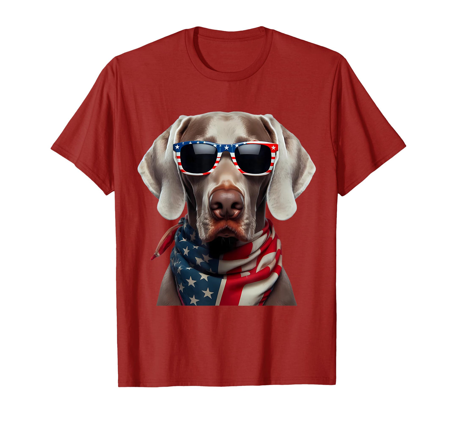 American Weimaraner Dog 4th Of July Incependence Day Owner T-Shirt