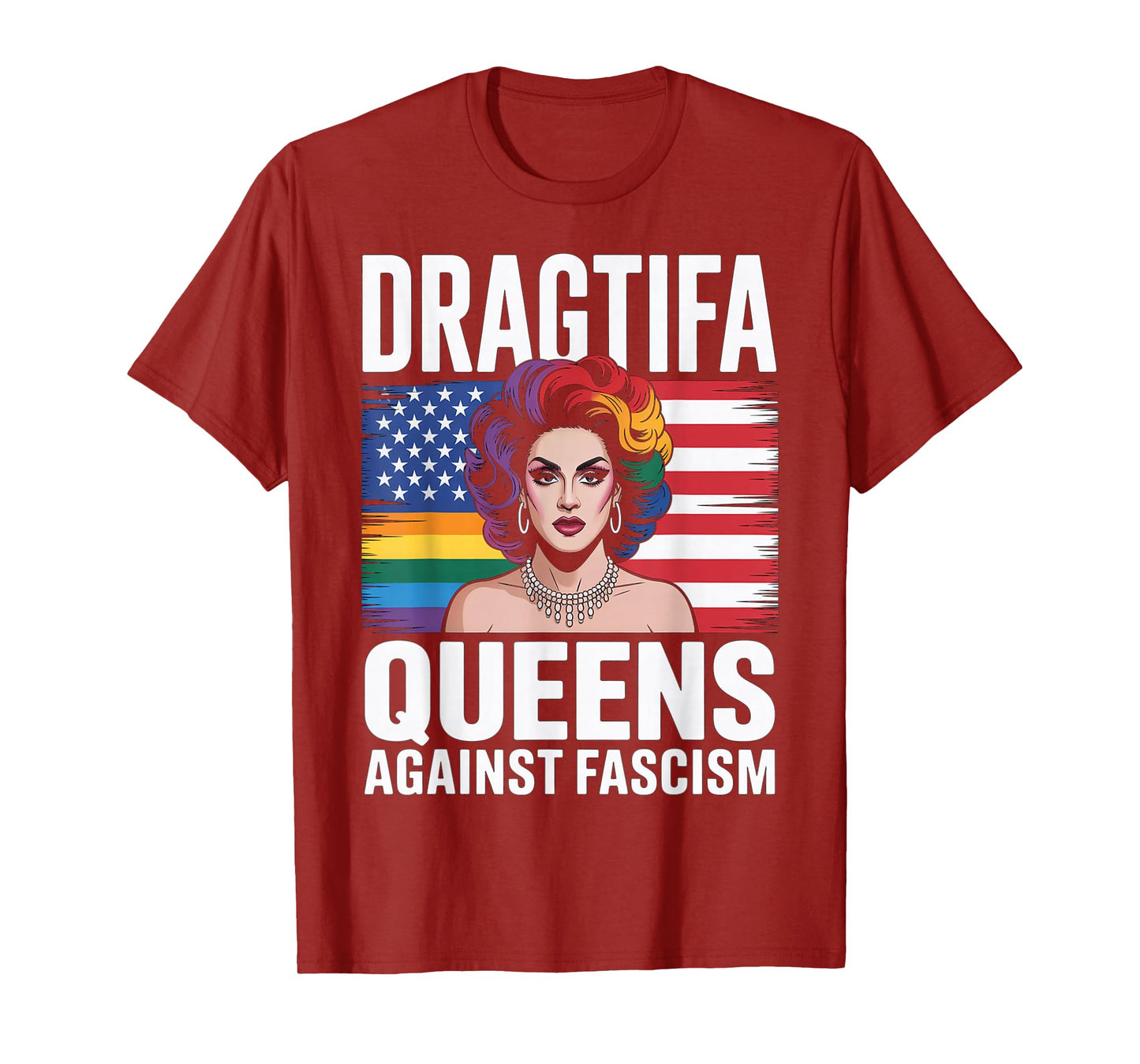 Dragtifa Drag Queens Against Fascism Resist No Kings LGBTQ T-Shirt
