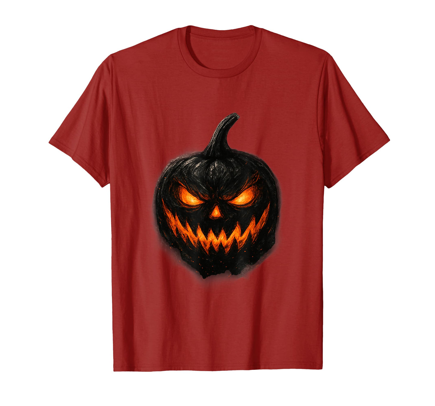Scary Spooky Jack O Lantern Face Pumpkin Halloween Men Boys T-Shirt